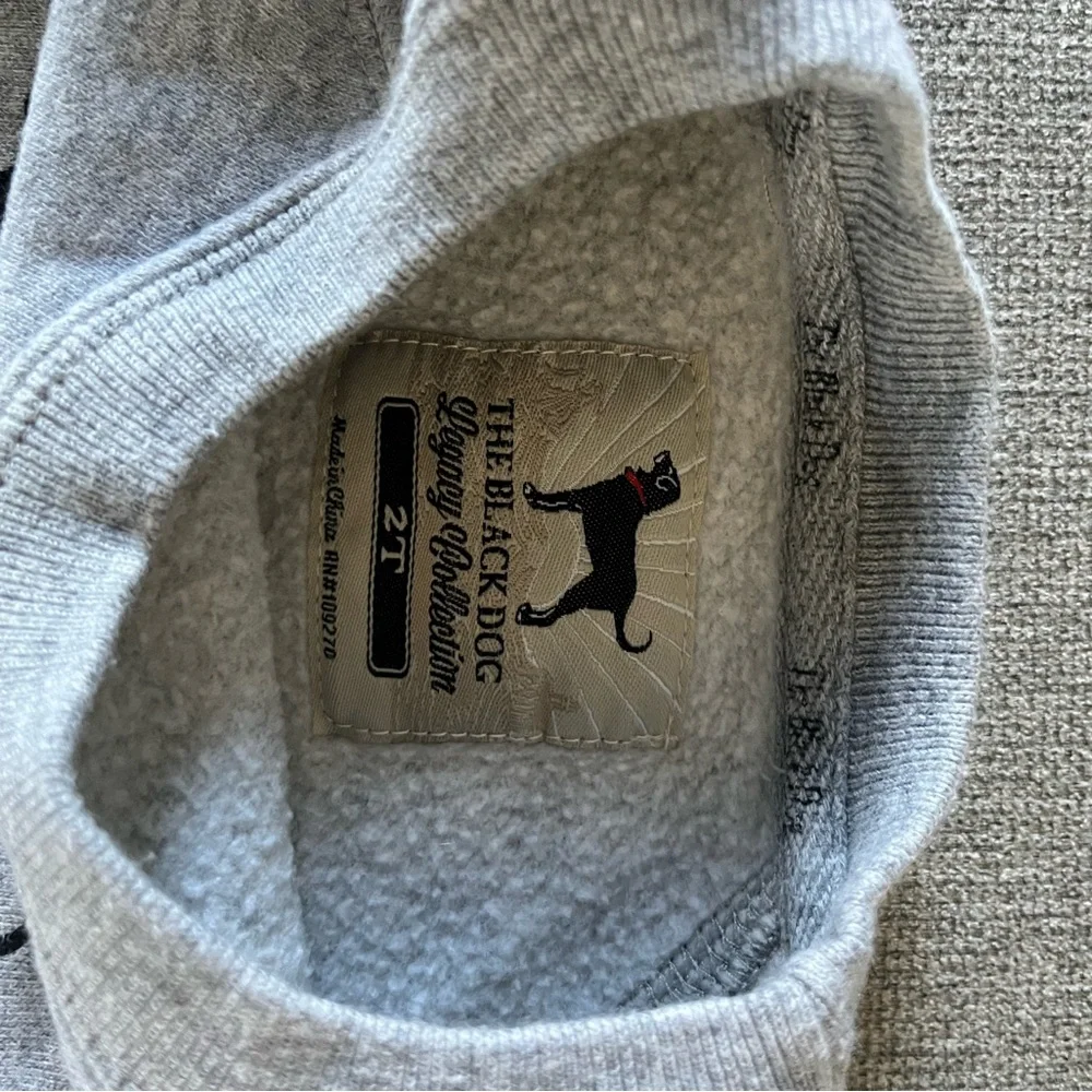 Black  Dog Print Sweatshirt and Shirt - Picture 3 of 6